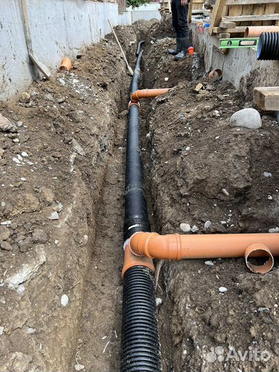 Канализация, водопровод, разводка воды, отопление