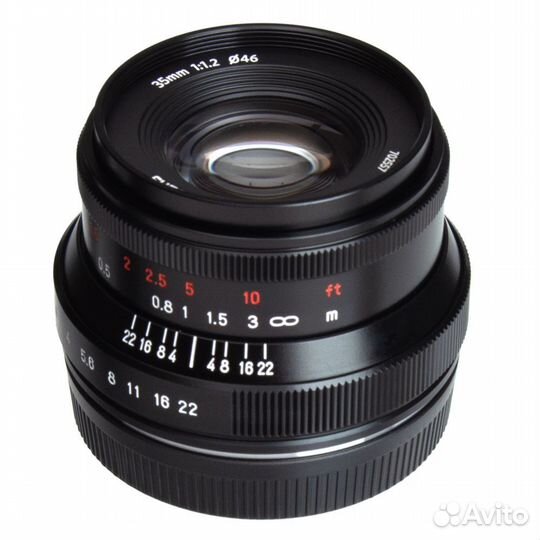 Объектив 7artisans 35mm F1.2 II Sony E, черный