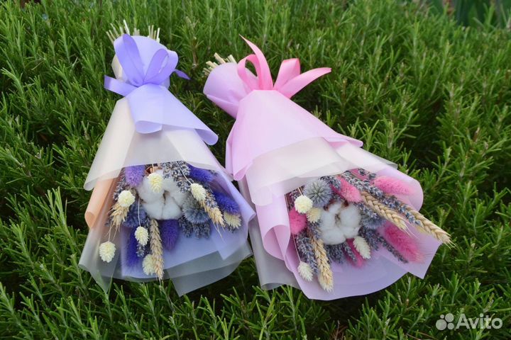 Корпоративные букеты из сухоцветов