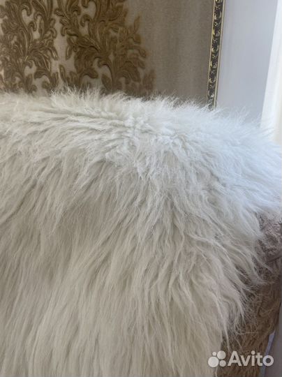 Меховая накидка на мебель