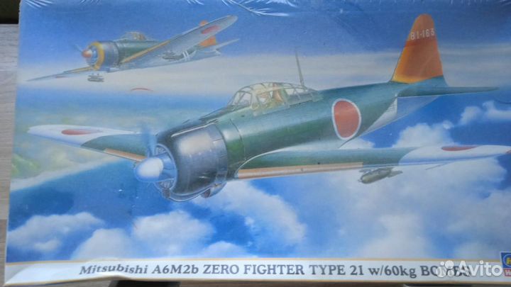 Сборная модель самолета 1:48 A6M2 Zero Hasegawa