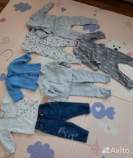 Вещи на девочку 74-80. Голубой цвет