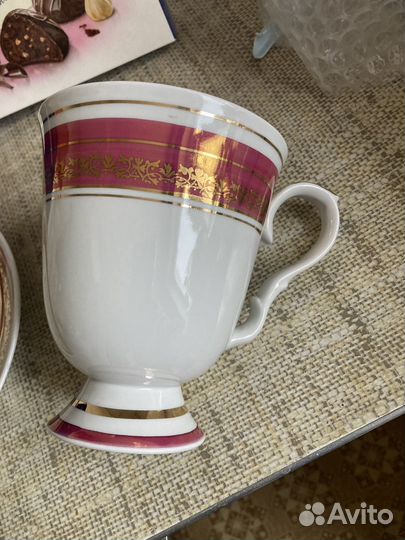 Чайная пара фарфор СССР новая