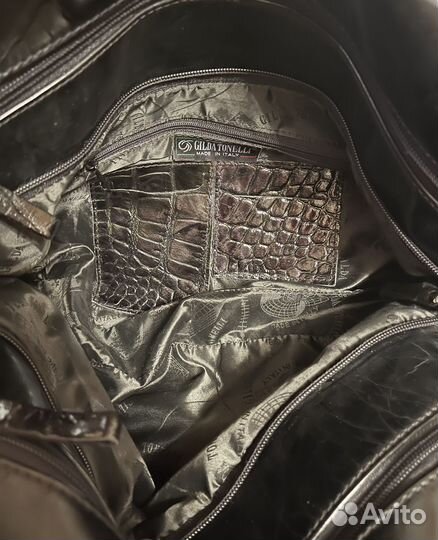 Сумка италия gilda tonelli натуральный лак