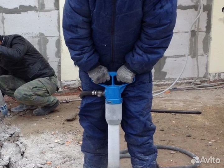 Отбойные молотки, компрессор, бетоноломы. Продувка