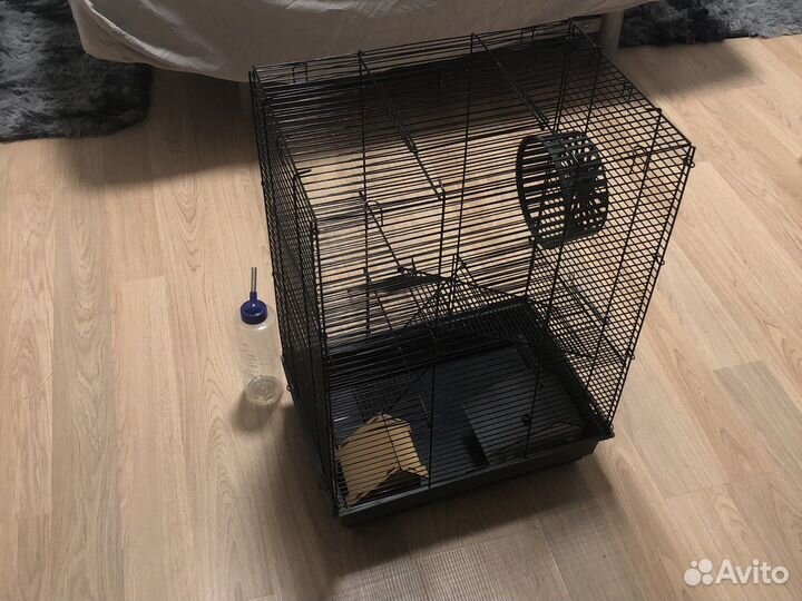 Клетка для грызунов Поилка домики Колесо в подарок