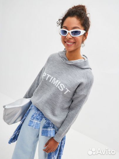 Вязанное худи