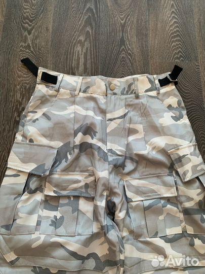 Белые карго камо штаны Balenciaga type