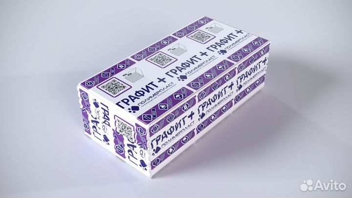 Экструдированный пенополистирол Графит+ 20мм