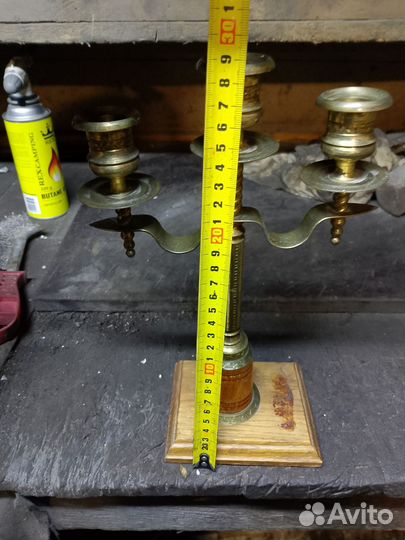 Подсвечник латунь