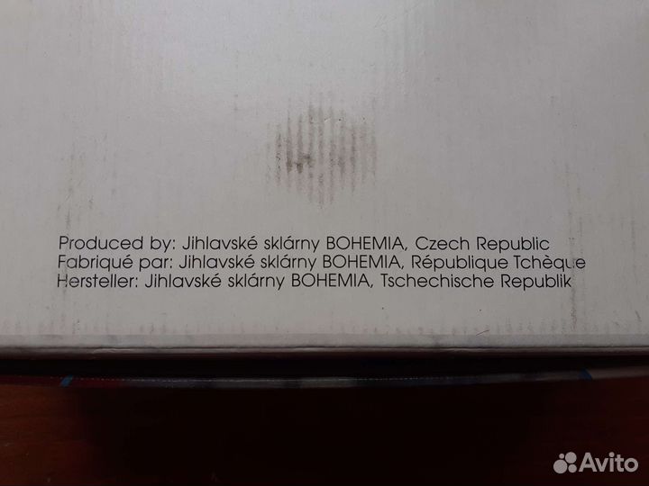 Штоф и 5 рюмок, Богемия, в коробке