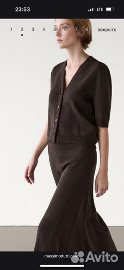Massimo dutti юбка шерсть