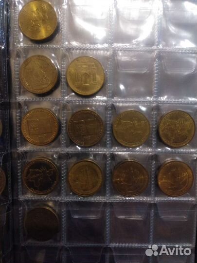 Юбилейные монеты 10рублей Металл разное