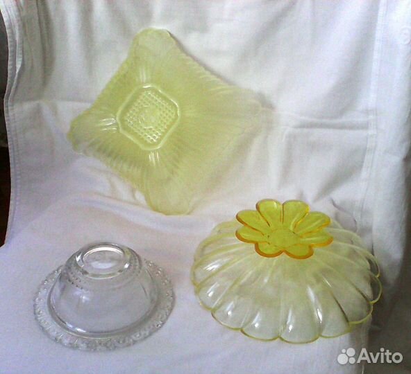 Ваза, салатники, пробки,стекло,блюдо СССР