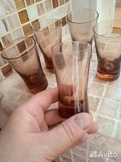 Стопки из тонированного стекла