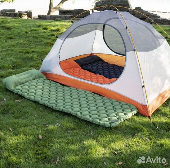 Туристический надувной матрас для кемпинга