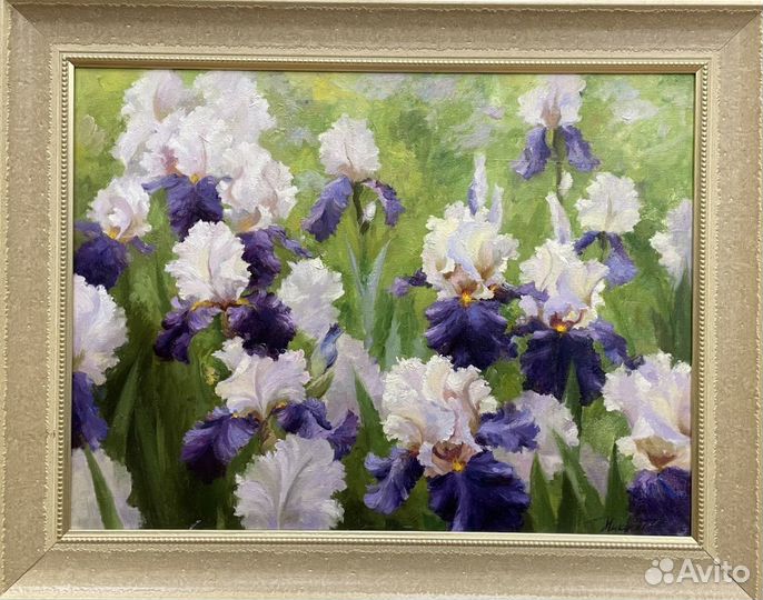 Картина маслом, цветы 