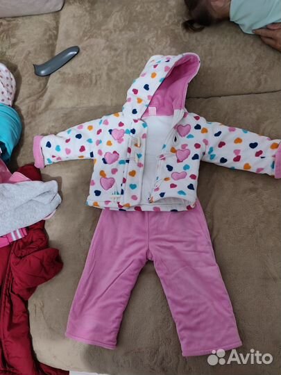 Пакет теплой одежды на девочку 1-2 года