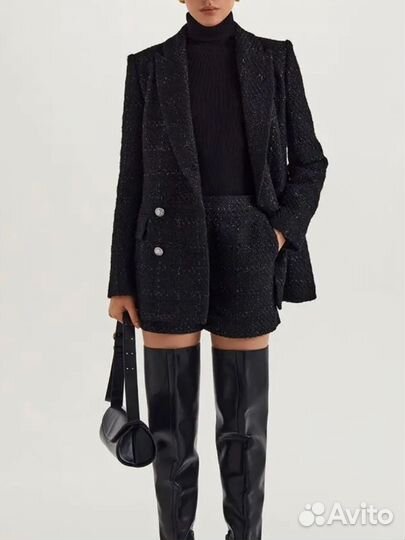 Твидовые шорты love republic