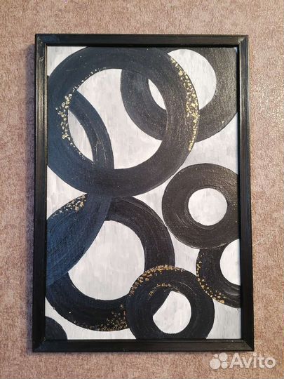 Картина маслом на холсте 30 *45 с поталью