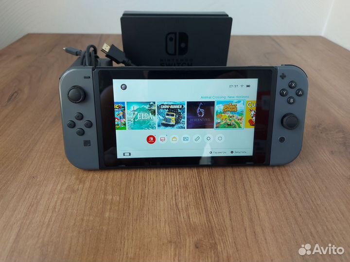 Прошитый Nintendo Switch 2rev. +Чехол 280Gb