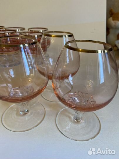 Бокалы, рюмки Богемия. Bohemia Чехословакия