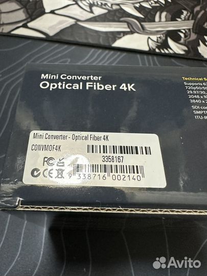 Mini Converter Optical Fiber 4K