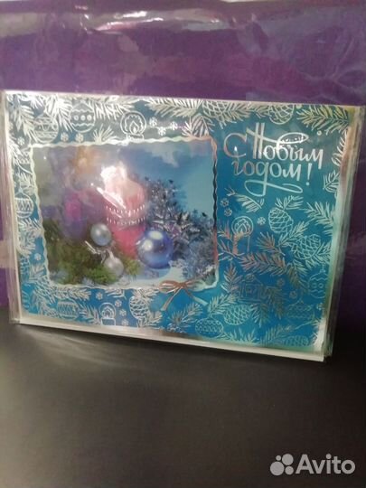 Музыкальные открытки Новый год с конвертом