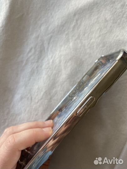 Чехол для iPhone 12 pro max серебряный