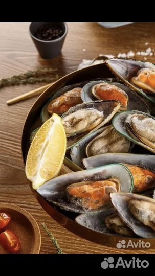 Мидии на полустворке