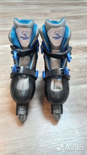 Ролики и коньки детские 2 в 1 Black Aqua