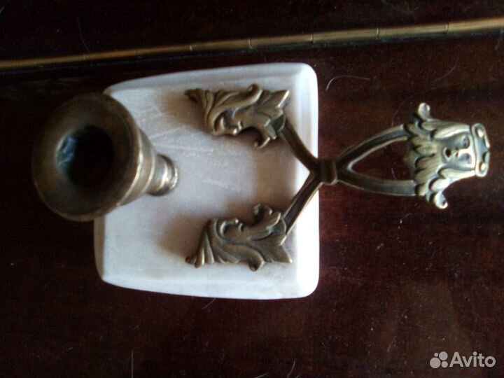 Старинный подсвечник Бронза 19 век Россия