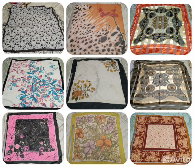 Разные Платки, Косынки, Бандана Шарфы. Все Чистые