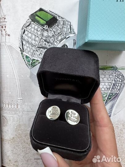 Запонки серебро 925