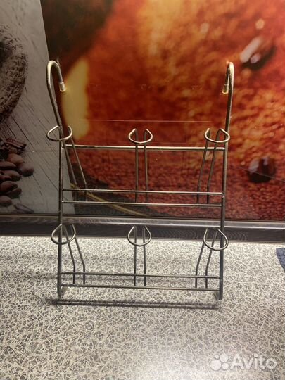 Держатель на рейлинг для кружек