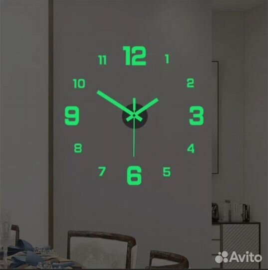 3D Часы настенные без корпуса