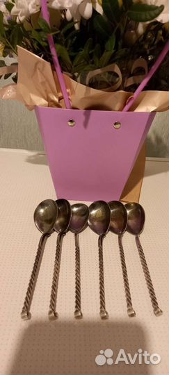 Ложки мельхиор позолота