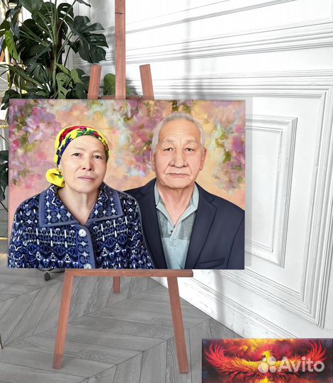 Шарж по фото на холсте