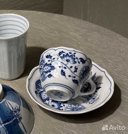 Эспрессо пара Hutschenreuther Blau Zwiebelmuster