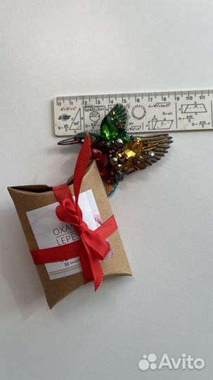 Брошь крупная ручная работа