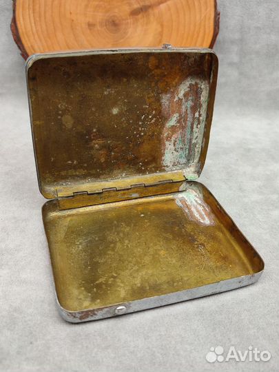Табакерка / портсигар 1946 год. Латунь