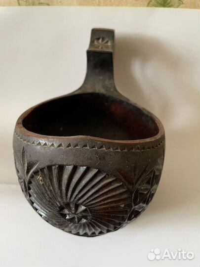 Ковш, резьба по дереву, ручная работа