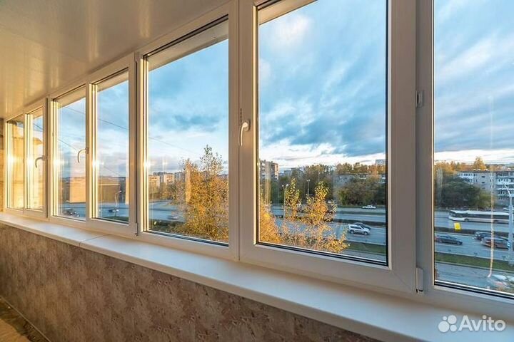 Алюминиевые балконные рамы-купе