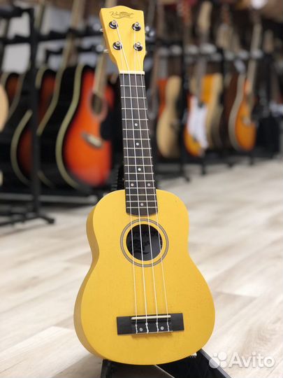 Укулеле сопрано желтая UK-21