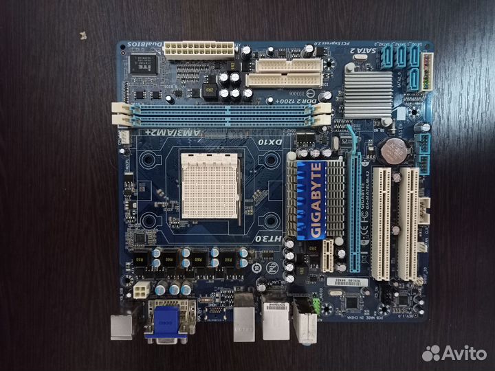 Материнская плата am3/am2+ ddr2 1200 gigabyte