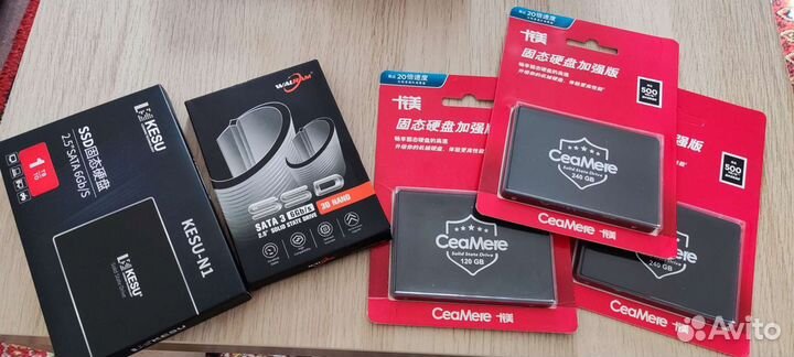 Жесткий диск ssd и ssd m2. 128Гб-1Тб. Новые