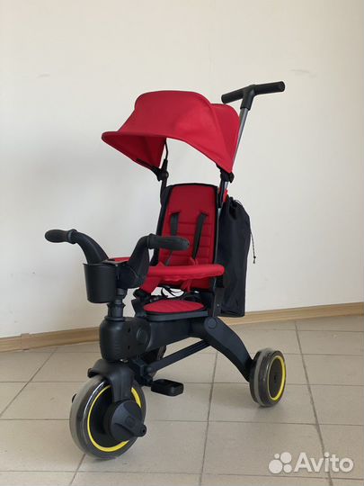 Детский трехколесный складной велосипед