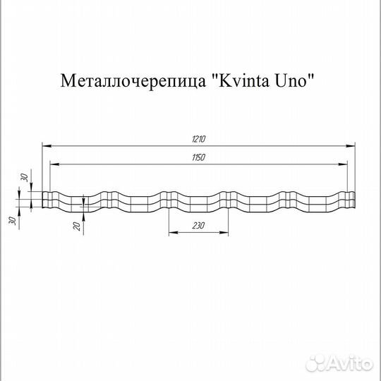 Металлочерепица Grand Line Kvinta uno (модульная)
