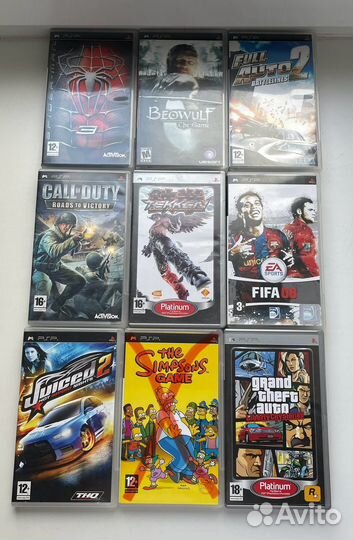 Игры на sony PSP