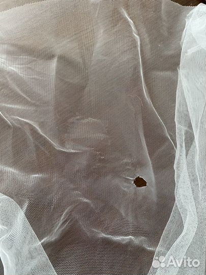 Балдахин на детскую кроватку голубой